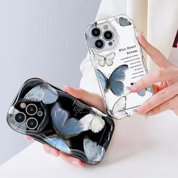 Милый мультяшный узор, кремовая текстура, мягкий силиконовый чехол с волнистыми краями, чехол для телефона для Vivo Vivo X50 Lite чёрный