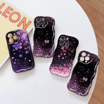 Милый мультяшный узор, кремовая текстура, мягкий силиконовый чехол с волнистыми краями, чехол для телефона для OPPO Reno Realme OPPO A35 прозрачный