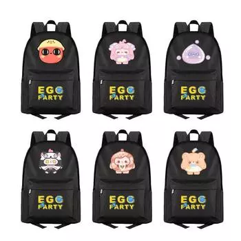 Милый мультяшный вечерний школьный рюкзак Kawaii, повседневный холщовый рюкзак, большая вместительная сумка для книг для учеников начальной школы, сумка для школы 41*29*16cm