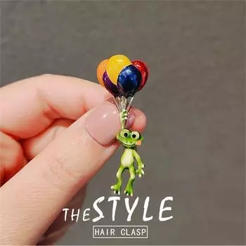 Милый мультяшный воздушный шар подвеска металлический значок сплав масляная капля ювелирные изделия шар лягушка брошь прилив личность булавка анти-го