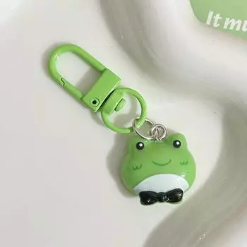 Милый мультяшный зеленый лягушонок брелок милый брелок с животным сумочка подвеска подвески автомобильный ключ аксессуары для девочек ювелирные изделия подарок