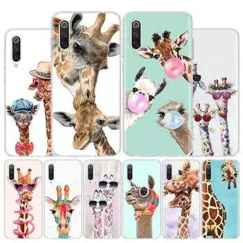 Милый мультяшный жираф чехол для телефона для Xiaomi Redmi Note 12 10 10S 9 9S 9T 8 8T 11T 11S 11E 11 Pro Plus 7 5 5G Coque Redmi Note 8