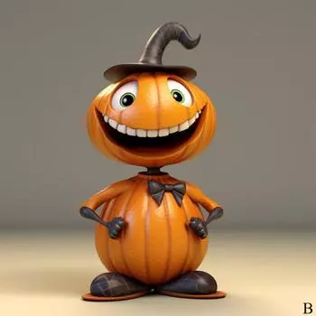 Милый напольный подарок на Хэллоуин, тыквенный человек, украшение для дома и сада, статуэтка, настольное украшение, подарок из смолы ручной работы A