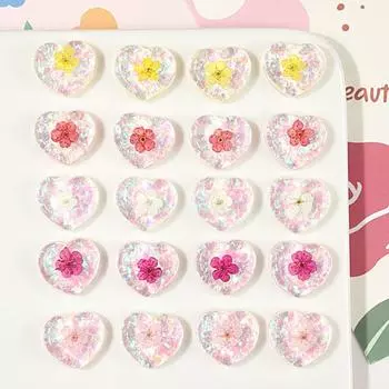 Милый нарцисс персиковое сердце любовь смоляная нашивка DIY ювелирные изделия аксессуары чехол для мобильного телефона шпилька аксессуары материал One Size