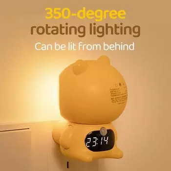 Милый настенный светильник для домашних животных, ночник с изображением животных, подключаемый индукционный ночник с дистанционным управлением, настенный светильник для спальни, коридора, освещения