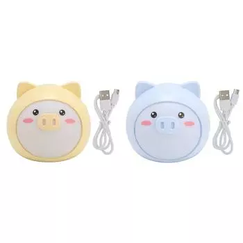 Милый ночник с плавной регулировкой яркости, 3 уровня яркости, зарядка через USB, прикроватная лампа для спальни Yellow