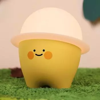 Милый ночник светодиодный прикроватный светильник для ребенка портативный USB перезаряжаемый настольный светильник ночники для детей подарки украшение комнаты жёлтый