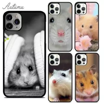 Милый очаровательный чехол для телефона с изображением хомяка для iPhone 11 12 13 14 Pro Max mini X XR XS SE 2020 6 7 8 Plus Samsung Galaxy S21 S22 iPhone 6plus
