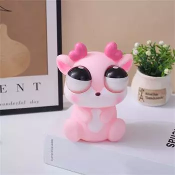 Милый олень декомпрессионный Смотрит Щипок Веселые Причудливые Игрушки Для Выпуска Воздуха One Size