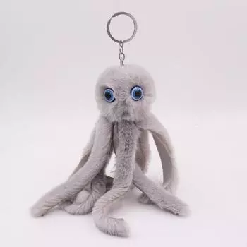 Милый осьминог, брелок для волос, осьминог, морское животное, плюшевая кукла, сумка, украшение, подарок 18cm