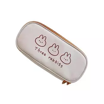 Милый пенал, большая сумка для ручек, кавайные канцелярские принадлежности для студентов, подростков, девочек, средних школ, колледжей, офисных органайзеров. bear