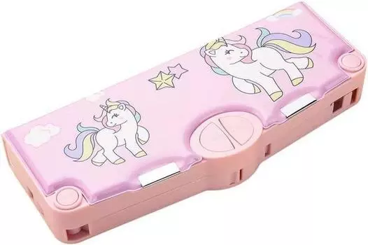 Милый пенал для девочек Rigwarl Милый пенал для мальчиков Пенал с ластиком, точилкой, скотчем, линейкой и т. д.. (единорог)
