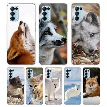 Милый песец для OPPO Reno7 SE 6 5 ZF 4G 5G Find X2 X3 Neo Lite Pro Plus, прозрачный мягкий чехол для телефона OPPO Reno5 F 4G