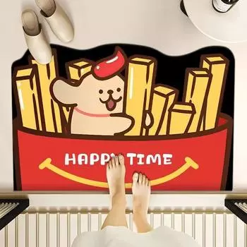 Милый питомец фаст-фуд диатомовая грязь напольный коврик для входной двери для дома коврик для ванной комнаты впитывающий коврик для ног для ванной комнаты 50 * 80cm