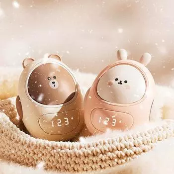 Милый питомец зарядка грелка для рук мультяшный портативный мини грелка для рук подарок постоянная температура цифровой дисплей грелка для девочки