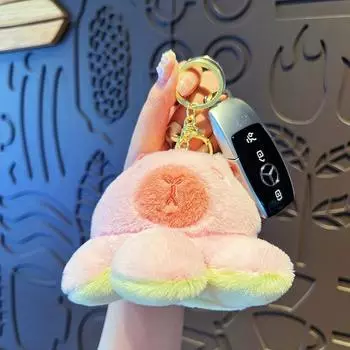 Милый плюшевый брелок Capybara, рюкзак, подвеска, игрушечный автомобильный брелок, украшение, аксессуары, подарок