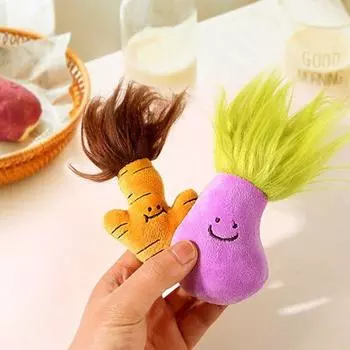 Милый плюшевый брелок для ключей «Кукуруза», кулон «Свежий имбирь», брелок для волос в виде тыквы, подвесной аксессуар Keychain-Pumpkin