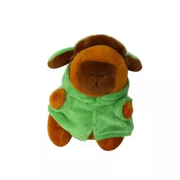 Милый плюшевый брелок Kawaii Capibara с сумкой-черепахой, креативная кукла-симулятор Capibara, пушистая аниме-игрушка, подарки на день рождения as the picture