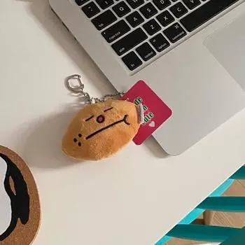 Милый плюшевый брелок-подвеска в виде овоща с мультяшным дизайном в форме картофеля, брелок для детей, игрушка, подарки