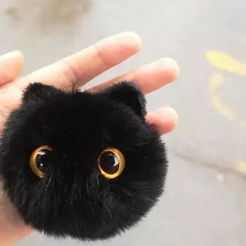 Милый плюшевый брелок с котом, мультяшная кукла, игрушка, подвеска, брелок для женщин и девочек, сумка, орнамент, автомобильный брелок, детские подарки, аксессуары