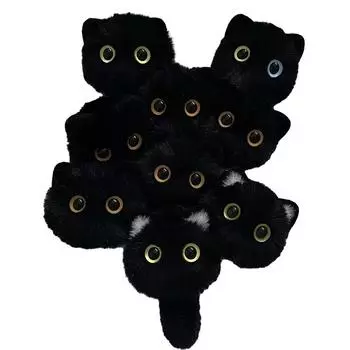 Милый плюшевый брелок с котом, мультяшная кукла, игрушка, подвеска, брелок для женщин и девочек, сумка, орнамент, автомобильный брелок, детские подарки, аксессуары