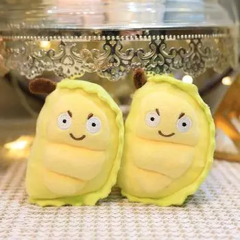 Милый плюшевый брелок в виде дуриана, плюшевая игрушка, мультяшный фрукт, подвеска, мягкая кукла, брелок, рюкзак, сумка для автомобиля, брелок, декор для детей, подарок