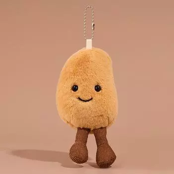 Милый плюшевый брелок в виде картофеля, мультяшная еда, кукла, кулон, брелок для автомобиля, рюкзак, сумка, декор, подарок для ребенка
