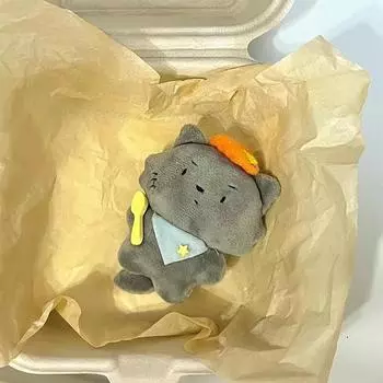 Милый плюшевый брелок в виде волка, мультяшная овца, мягкая кукла, игрушка, брелок для автомобиля, рюкзак, подвесное украшение, подарок для пары