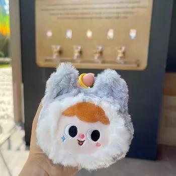 Милый плюшевый брелок в виде животного, кулон в виде куклы Kawaii, мягкая игрушка-кукла Kawaii, брелок для рюкзака, украшения, подарки синий