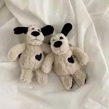 Милый плюшевый черный щенок любви брелок игрушка мягкая игрушка щенок кукла игрушки рюкзак сумка подвеска подвеска для девочки подарки