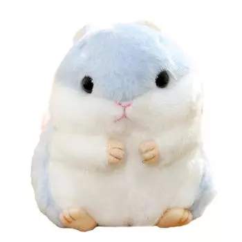 Милый плюшевый хомячок, кукла, брелок, мягкие игрушки, брелок-шарм, подвеска для сумочки синий