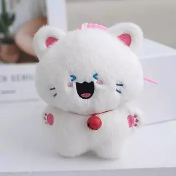 Милый плюшевый котенок плюшевая кукла брелок кулон рюкзак подвески украшения аксессуары подарки