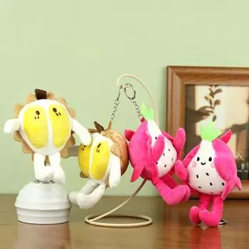 Милый плюшевый кулон из питайи и дуриана, брелок, мягкая кукла, игрушки, рюкзак, подвесные украшения для автомобиля, подарки A