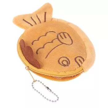 милый плюшевый луциан, кукла-рыба, кошелек для монет, сумка на руку, мини-милый кошелек на молнии для девочек, кошелек для монет, кабель, сумка для гарнитуры, чехол для ключей