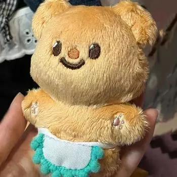 Милый плюшевый медведь-масло, мультяшный медведь, подвеска, мягкая кукла, брелок, рюкзак, сумка для автомобиля, брелок, декор, подарок для ребенка