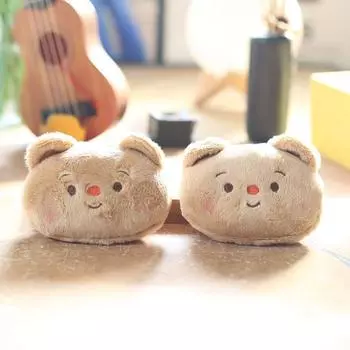 Милый плюшевый медведь-медведь, кошелек для монет, маленькая подвеска, плюшевая игрушка, сумка для куклы, подвесное украшение, брелок для ключей, кукла 13cm