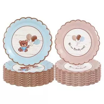 Милый плюшевый мишка гирлянда фольгированные шары с днем рождения баннер Baby Shower дети первый медведь тематика день рождения украшения принадлежности