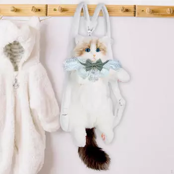 Милый плюшевый рюкзак с изображением кота Lovey Bag для женщин, подростков, влюбленных, подарок на день рождения