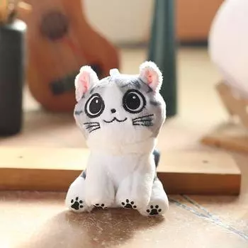 Милый плюшевый сидящий котенок кукла игрушки кулон рюкзак подвески украшения подарки