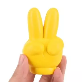 Милый победный палец, автомобильная антенна, Топпер, Ева, декоративный автомобильный топпер, шарики, желтый цвет