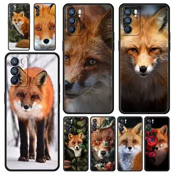 Милый подарочный чехол для телефона Red Fox для Oppo A54 A53 A52 A9 2020 A15 A95 A16 A76 A74 A12 Find X5 Reno7 SE Reno6 Pro Plus 5G мягкий чехол Oppo A53