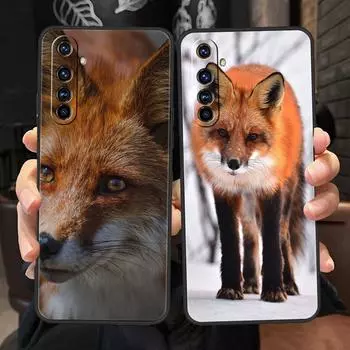 Милый подарок Red Fox для Realme GT Neo 2 3 Чехол для телефона Realme 9 8 5G 7 6 GT2 Pro Plus 9i 8i C21Y C21 C3 C11 C25 C35 Мягкий чехол Realme GT2 Pro