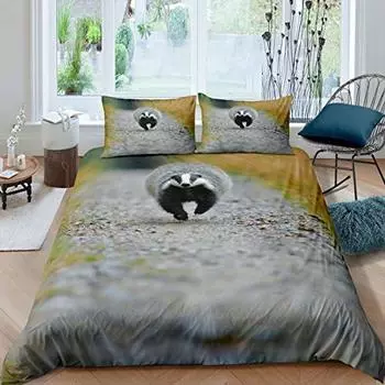 Милый пододеяльник с изображением ежа для подростков, полный комплект постельного белья с изображением бегущих животных, современный комплект постельного белья с изображением мягкого милого ежа, 3 шт. US Queen(228x228cm)