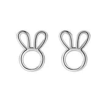 Милый полый кролик, изысканно подходящий для ежедневных поездок на работу, универсальные серьги