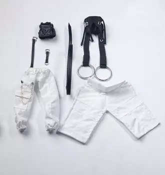 Милый повседневный комплект. Масштабная одежда для масштабной фигурки девушки-машины, девушки в броне, подвижной фигурки солдата и тела. Набор не 1/12, 1/12 фигурки 1/12. белый