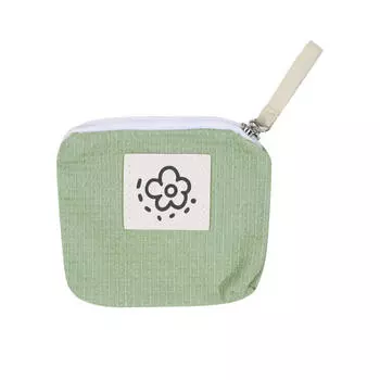 Милый Простой Кошелек для Мелочи на Молнии Маленький Женский Дорожный Держатель для Карт Мини Косметичка для Организации Мелких Предметов Наличные Высокое Качество One Size зелёный