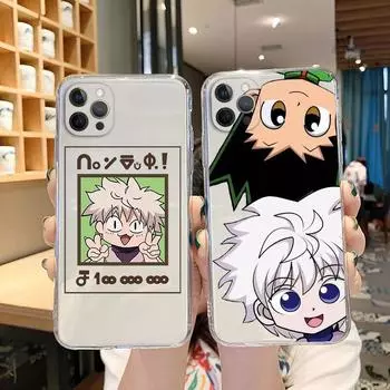 Милый прозрачный чехол для телефона Hunter X Hunter для iPhone 13 12 11 Pro XR X XS MAX SE20 7 8 Plus HXH, мягкий чехол с аниме iPhone 7 8 SE2