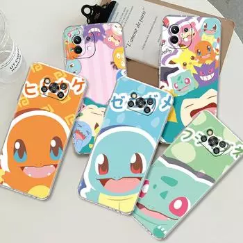 Милый прозрачный чехол Pokemon EEvee для Xiaomi Mi Poco X3 NFC F3 11T Pro 11 Lite 5G NE 12 M3 Note 10 10T 9T силиконовый чехол для телефона Funda Mi 9T