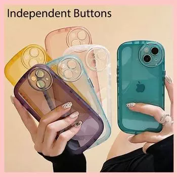 Милый прозрачный овальный чехол для Iphone 14 13 12 11 Pro Max противоударный мягкий силиконовый чехол-конфетка для Iphone 14pro Max 14plus For iPhone 12