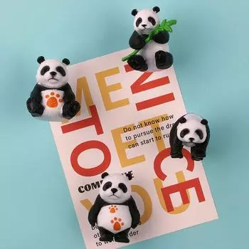 Милый размер панда наклейка на холодильник магниты на холодильник Магнитная наклейка мультфильм гигантская панда моделирование рука DIY пейзаж кукла